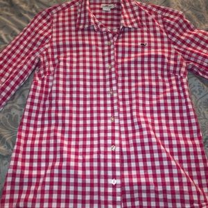Vineyard Vines - Pink gingham button down shirt